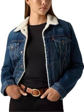 Levi’s Denim Sherpa Jacket. Size XS.